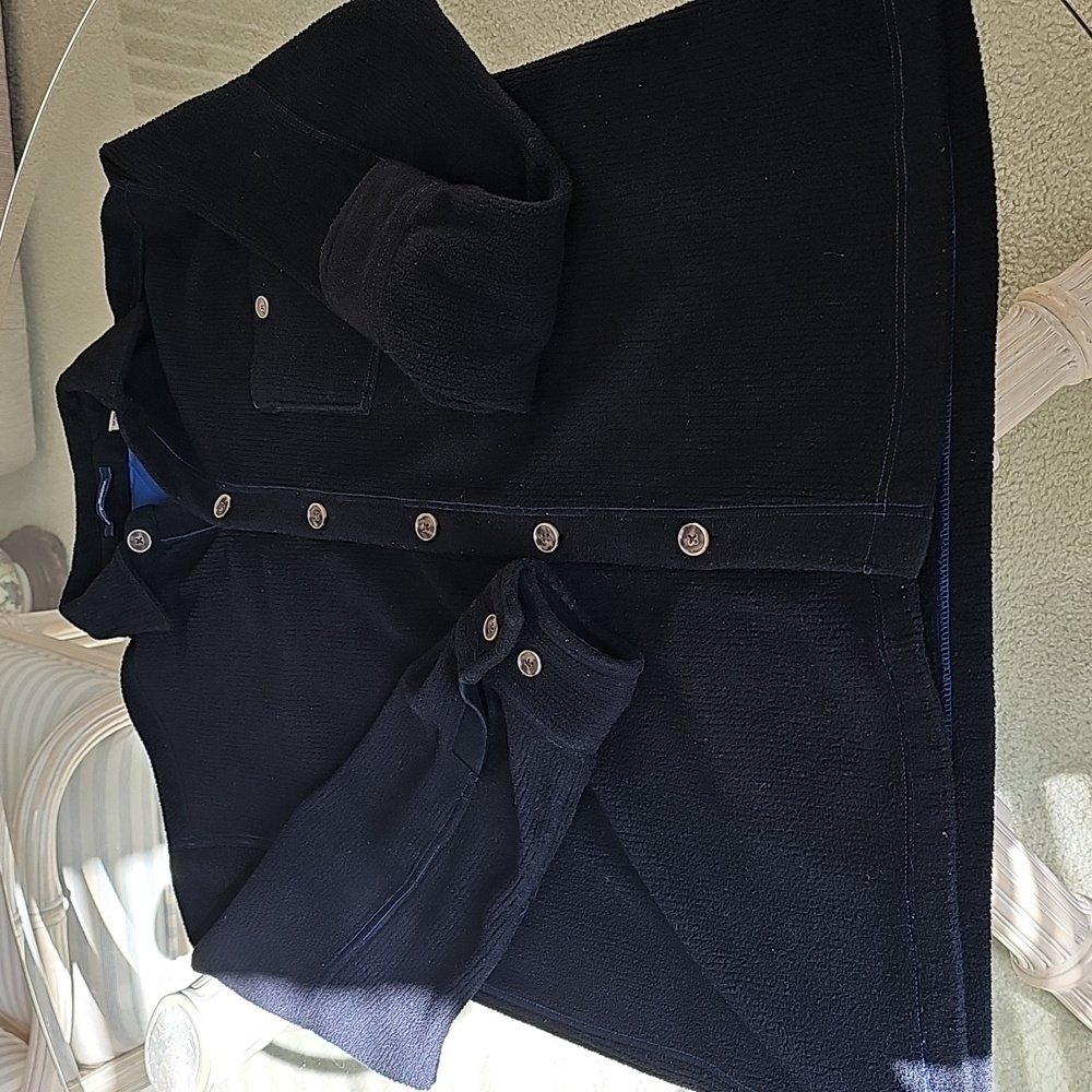 Tommy Bahama Men's Black Fleece Shirt Jacket Medium - Picture 13 of 13